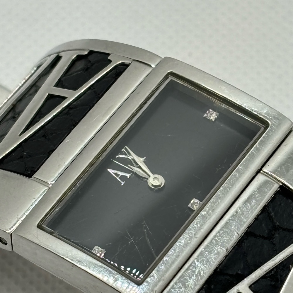 Armani Exchange Wide Bracelet Rectangular Watch - image 1